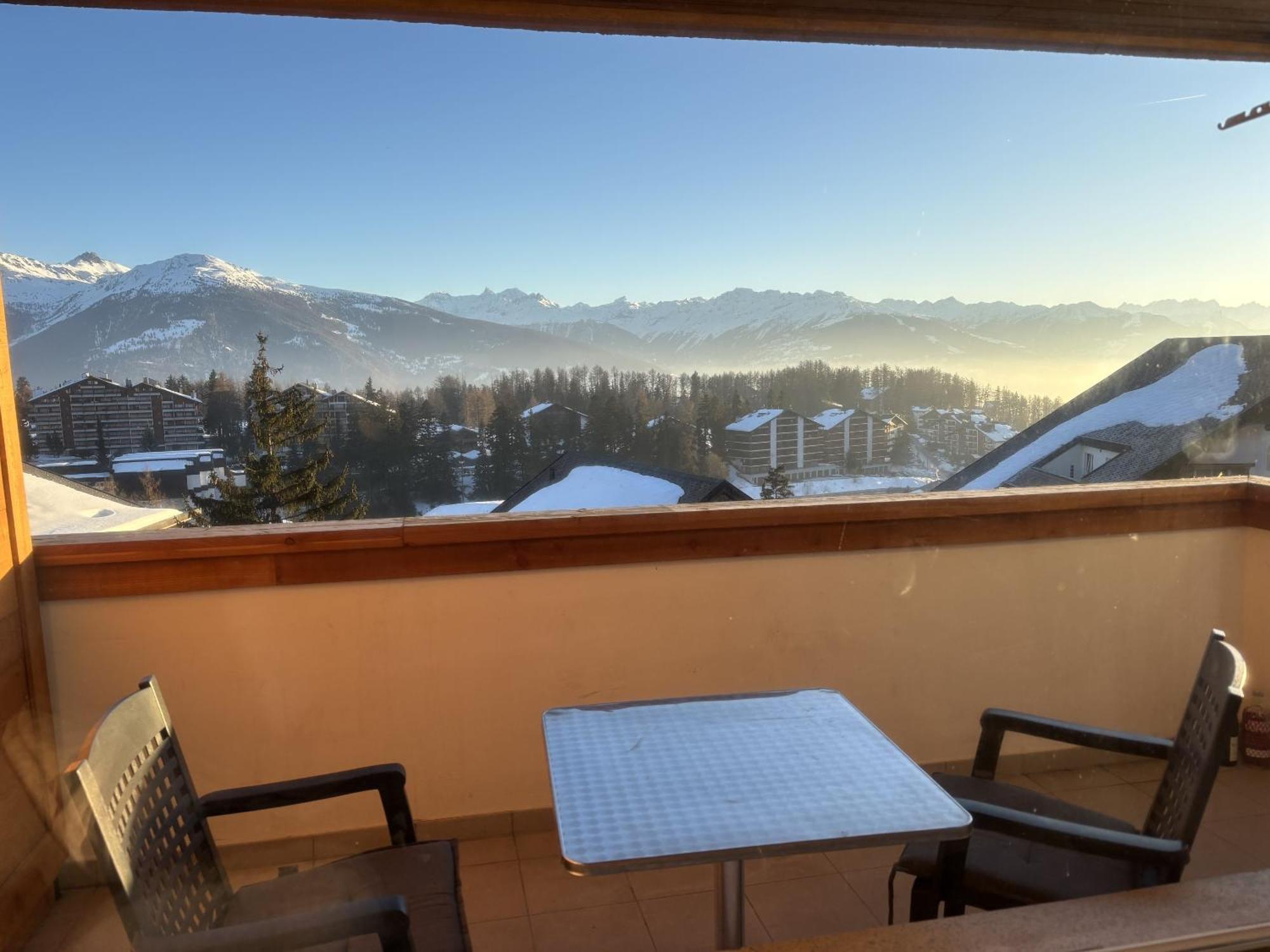 Apartament L'Eperon Center Crans Wonderful View Zewnętrze zdjęcie